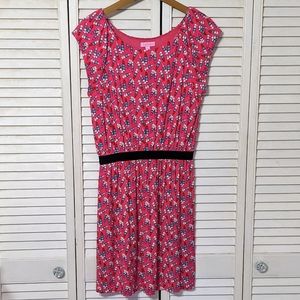 Lilly Pulitzer Laney Kissy Kiss Dress Lipstick Size L